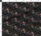 Fable Floral Black Flowers Garden Spring Rose Dark Fern Wildflowers Custom Printed Fabric by Spoonflower Various Fabrics by the Yard or Fat Quarter